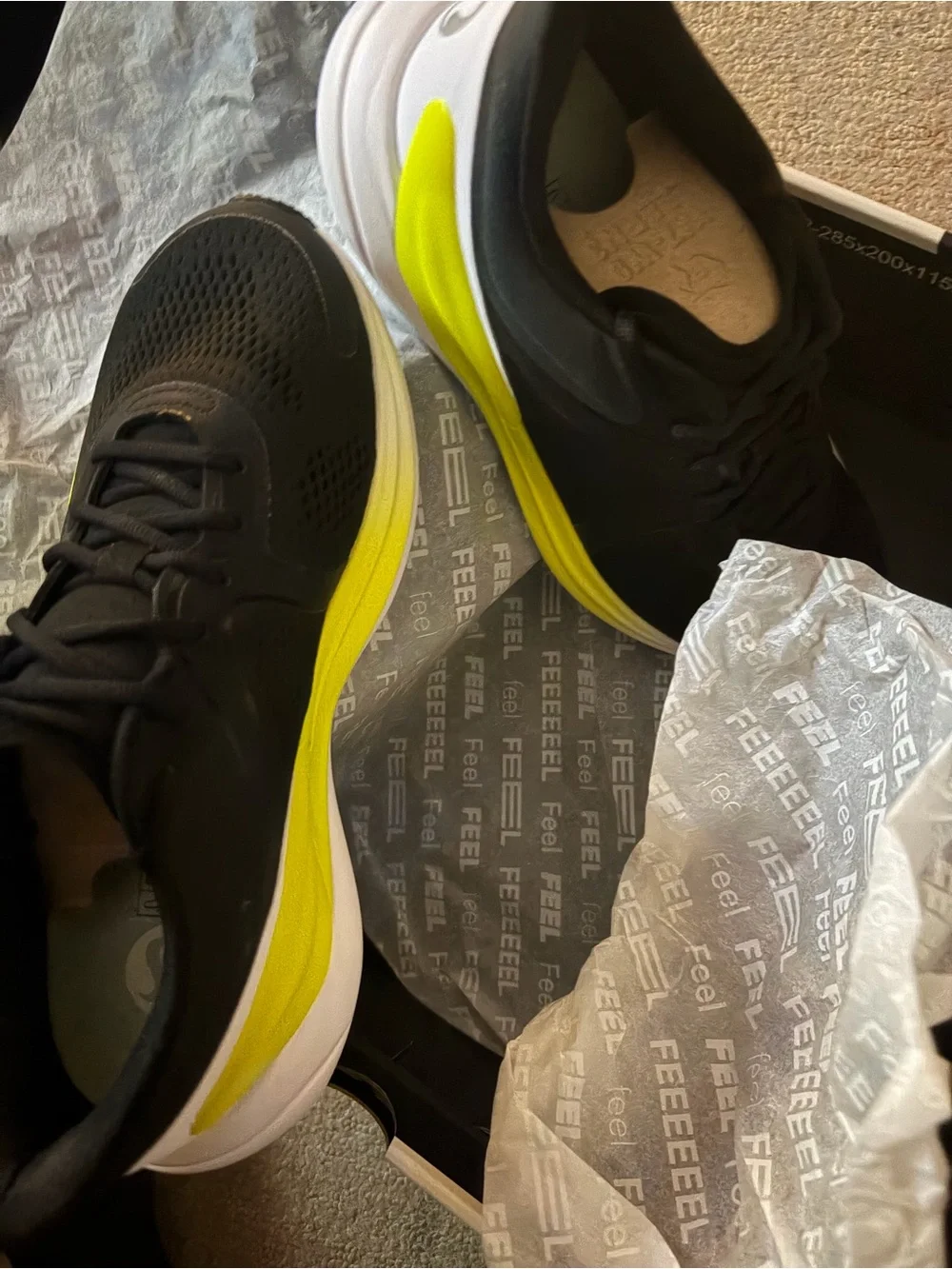 lululemon athletica Black & Yellow Women's Running Sneakers